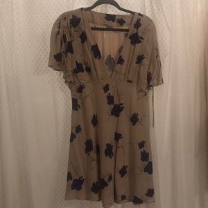 Free People deep V neck dress